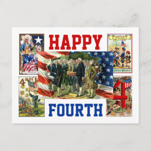 Happy Fourth Postkarte