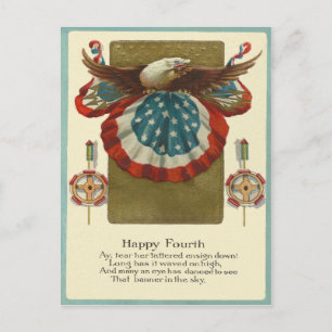 Happy Fourth Postkarte
