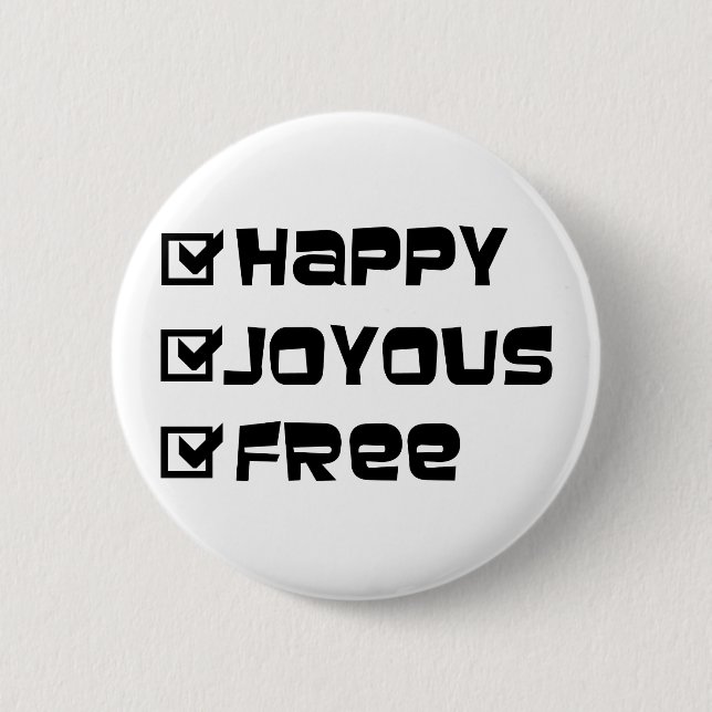 Happy Freyous Free Button (Vorderseite)