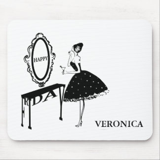 Happy Friday Fashion Illustration Mousepad
