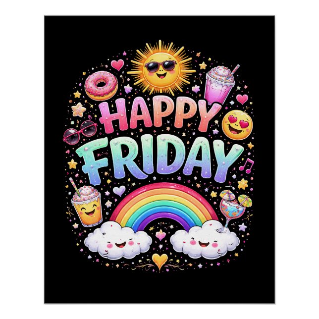 Happy Friday Poster (Vorderseite)