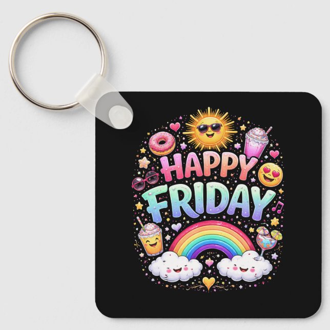 Happy Friday Schlüsselanhänger (Vorderseite)
