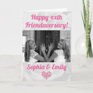 Happy Friendaversary True Friendly Foto Card Karte