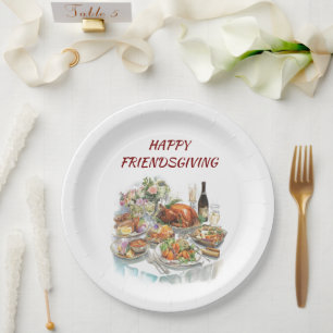 Happy Friendsgiving   Erntedank Paper Teller
