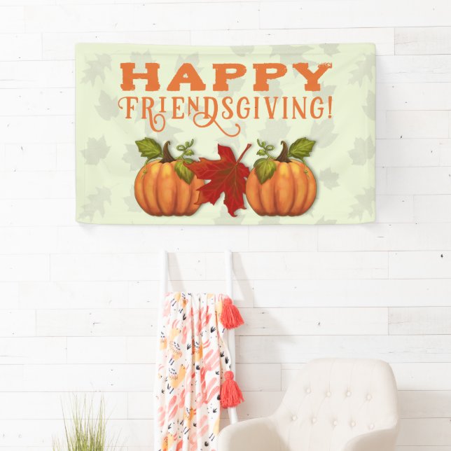 Happy Friendsgiving / Erntedank Wall Banner (Insitu)