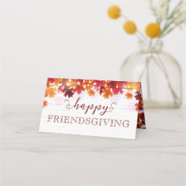 Happy Friendsgiving Herbstfest Party Festessen Platzkarte