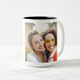 Happy Friendship Day BEST FRIEND JE FOTO Zweifarbige Tasse