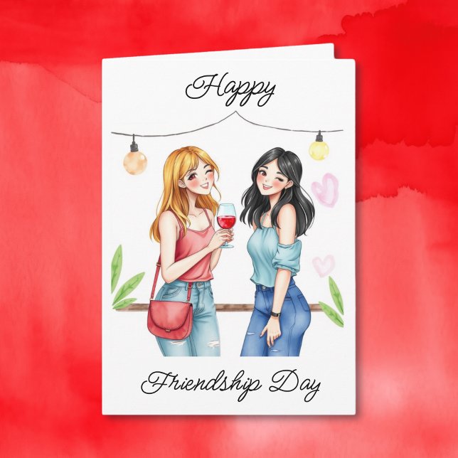 Happy Friendship Day | Feiern eines Freundes Karte (Von Creator hochgeladen)
