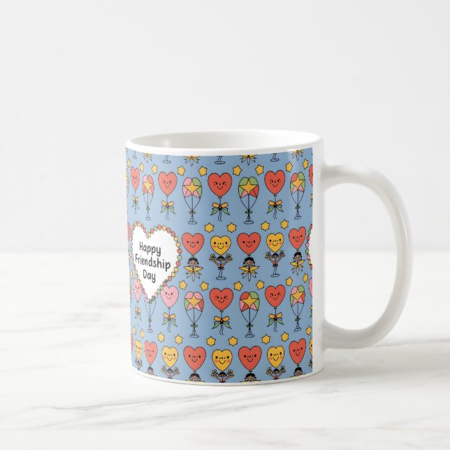 Happy Friendship Day Geschenk Idee Kaffeetasse (Rechts)