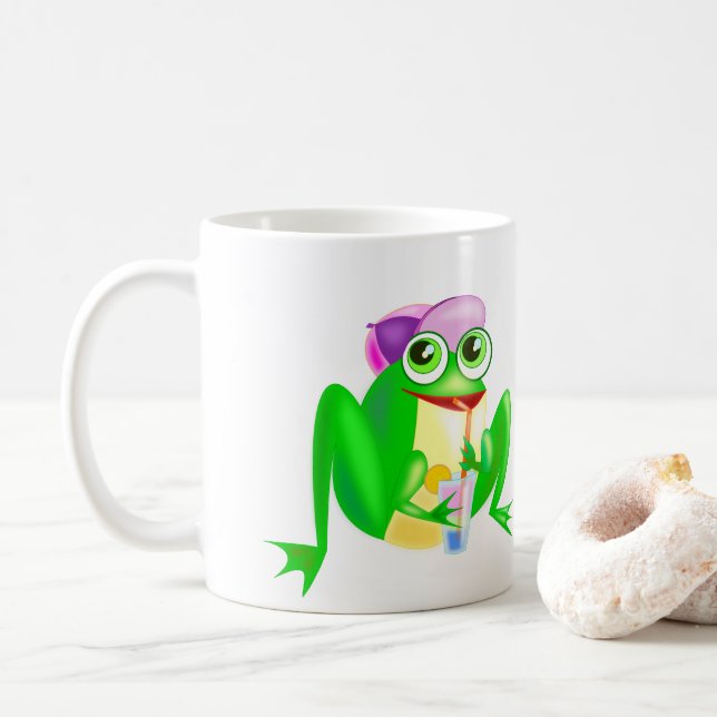 Happy Frog Coffee Tasse (Mit Donut)
