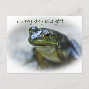 Happy Frog ermutigend Postcard Postkarte