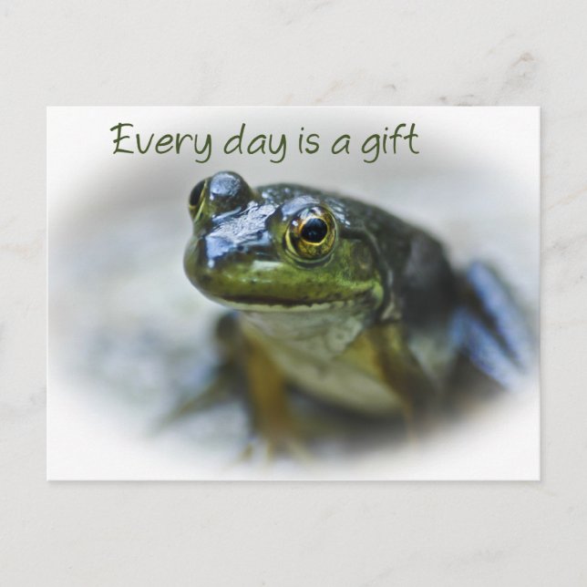 Happy Frog ermutigend Postcard Postkarte (Vorderseite)