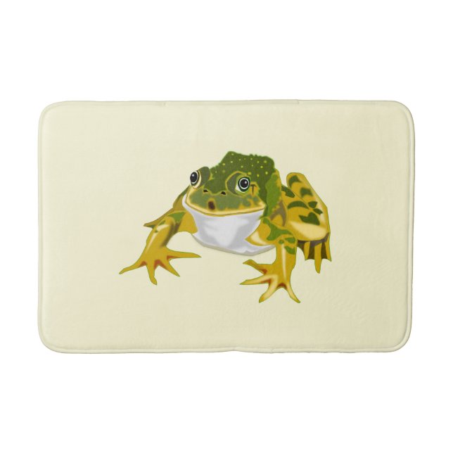 Happy Frog Funny Bath Mat - Farben auswählen Badematte (Vorderseite)