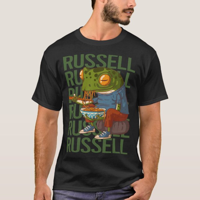 Happy Frog - Russell Name T-Shirt (Vorderseite)
