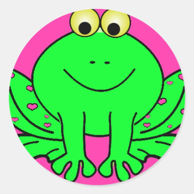 Happy Frog Sticker (Vorderseite)