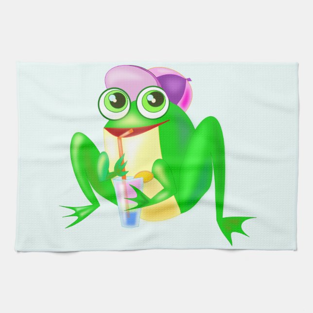 Happy Frog Sunny Kitchen Handtuch (Horizontal)
