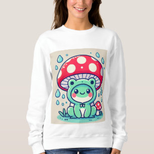Happy Frog & Umbrella 🐸 ☔ Sweatshirt