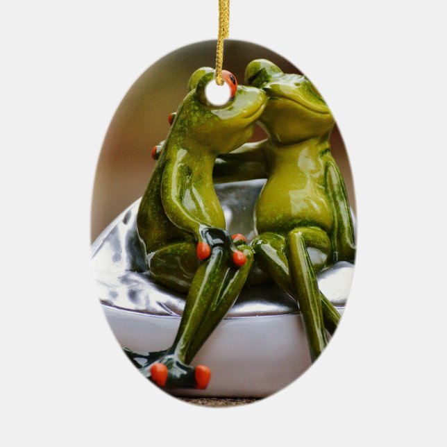 Happy Frogs Keramikornament (Vorne)