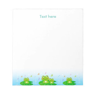 Happy Frogs Simple Notepad Notizblock