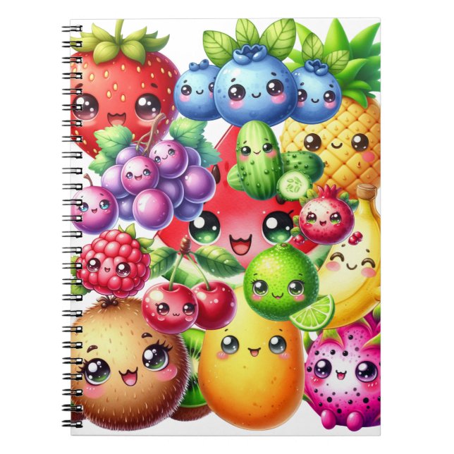Happy Fruit Notizblock (Vorderseite)