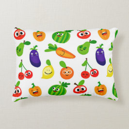 Happy Fruits & Veggies Pillow Dekokissen