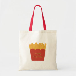 Happy Fry-Yeay Tote Bag – Funny French Fries Tragetasche