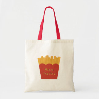 Happy Fry-Yeay Tote Bag – Funny French Fries Tragetasche