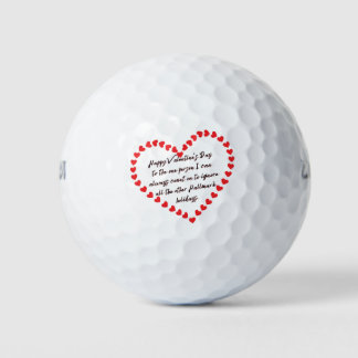 Happy Funny Valentinstag Geschenk zitiert sarkasti Golfball
