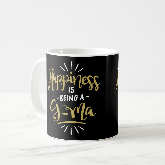Happy G-Ma Tasse (Vorderseite Links)