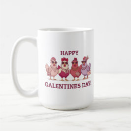 Happy Galentines Day Chicken Squad Cute Funny Hens Kaffeetasse