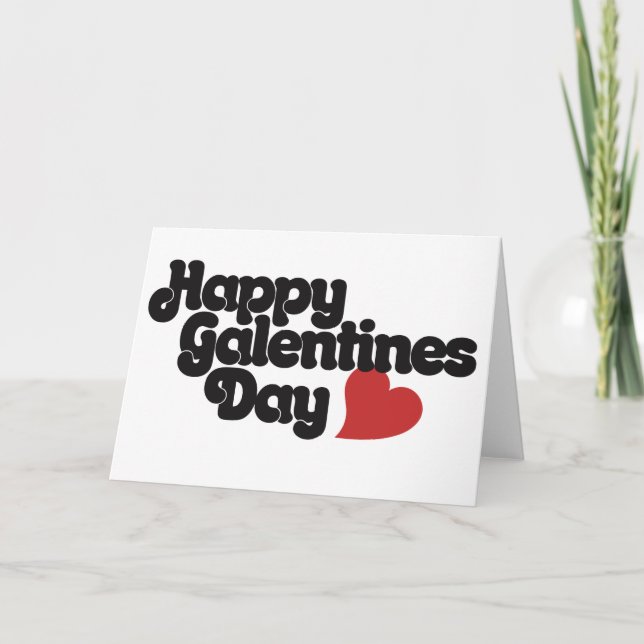 Happy Galentines Day Feiertagskarte (Vorderseite)