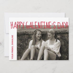 Happy Galentine's Day Foto Card Feiertagskarte