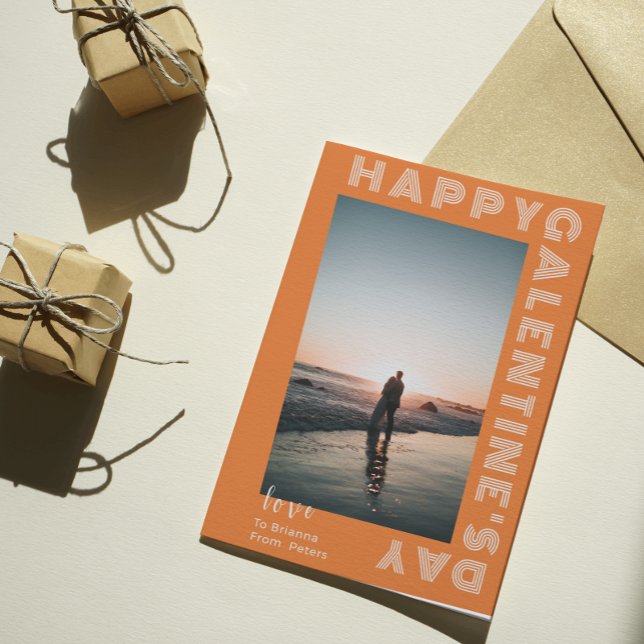 Happy Galentine's Day Foto Collage Couple geklappt Postkarte (Happy Galentine's Day Photo Collage Couple Folded Postcard
)