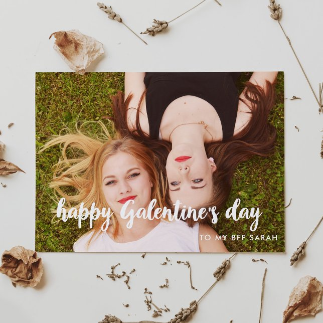 Happy Galentine's Day Fotokarte Feiertagskarte (Von Creator hochgeladen)