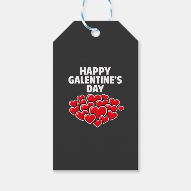 Happy Galentine's day girl friends Valentine's day Geschenkanhänger (Vorderseite)