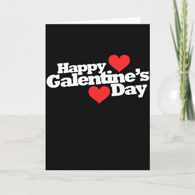 Happy Galentine's Day Karte (Vorderseite)