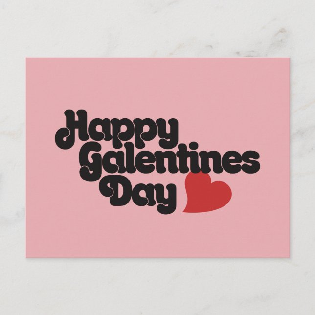 Happy Galentines Day Postkarte (Vorderseite)