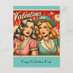 Happy Galentines Day Postkarte