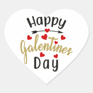 Happy Galentines Day Valentines Liebe Freundschaft Herz-Aufkleber
