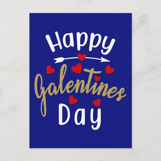 Happy Galentines Day Valentines Liebe Freundschaft Postkarte (Vorderseite)
