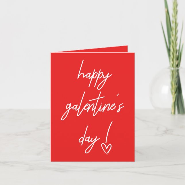 Happy Galentine's Valentine's Holiday Card Feiertagskarte (Vorderseite)