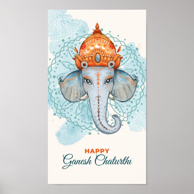 Happy Ganesh Chaturthi Poster (Vorne)