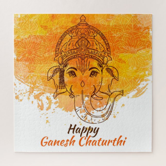 Happy Ganesh Chaturthi Puzzle (Vertikal)