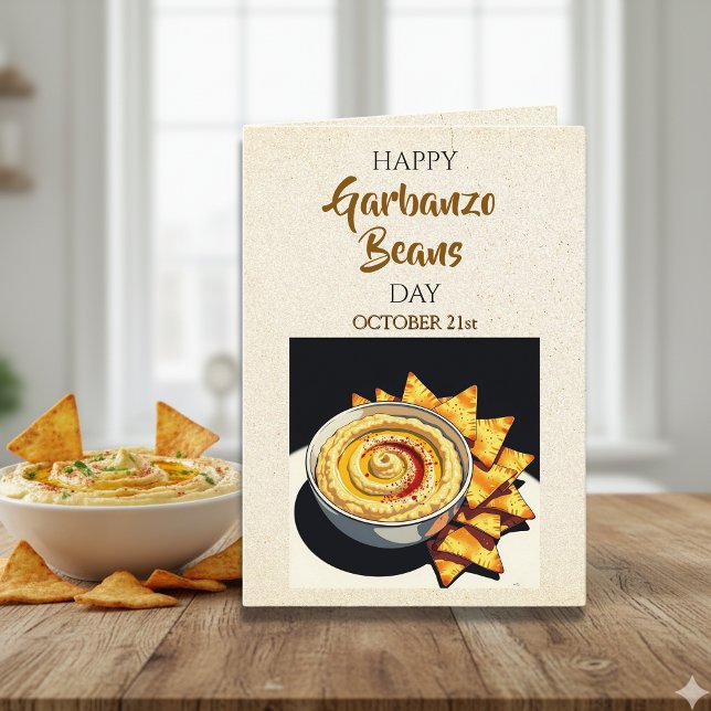 Happy Garbanzo Bean Day | 21. Oktober Karte (Von Creator hochgeladen)