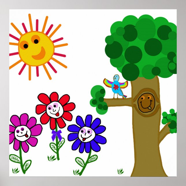Happy Garden Kids Poster (Vorne)