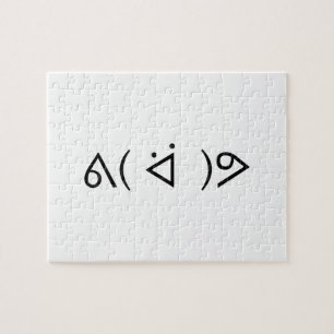 Happy Gary ᕕ( ᐛ )ᕗ Meme Emoticon Emoji Text Art Puzzle