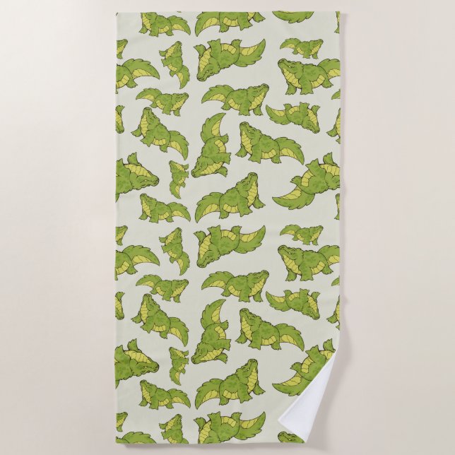 Happy Gator Strandtuch (Vorderseite)