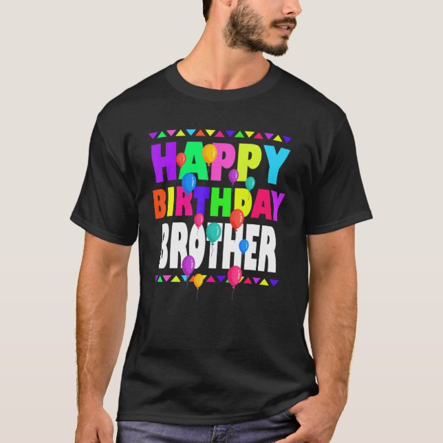 Happy Geburtstag Bruder Niedlich Kleinkind Matchin T-Shirt (Vorderseite)