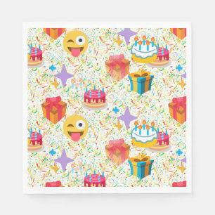 Happy Geburtstag Emoji Napkins Serviette
