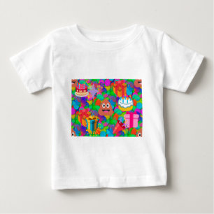 Happy Geburtstag gekackt Emoji Baby T-shirt